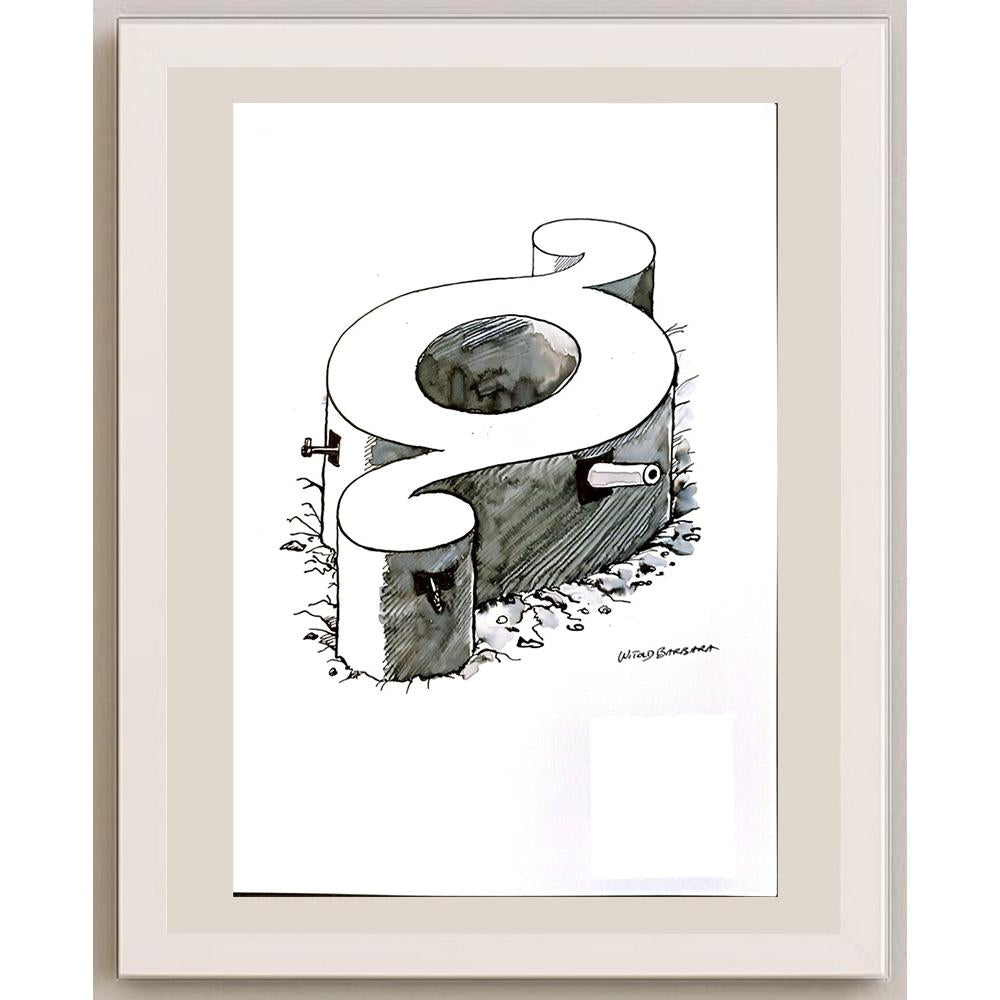 Witold Mysyrowicz 29x21cm Orijinal Karikatür BOD04776