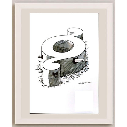 Witold Mysyrowicz 29x21cm Orijinal Karikatür BOD04776