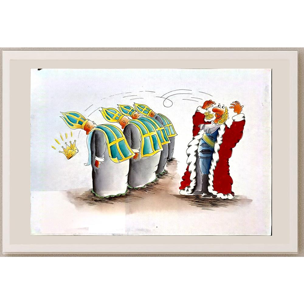 Lun Hong An 29x21cm Orijinal Karikatür BOD04778