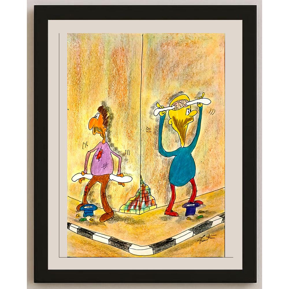 Bartis Silviu 29x21cm Orijinal Karikatür BOD04779