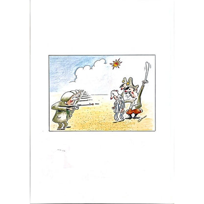 Willem Henkes 29x21cm Orijinal Karikatür BOD04782
