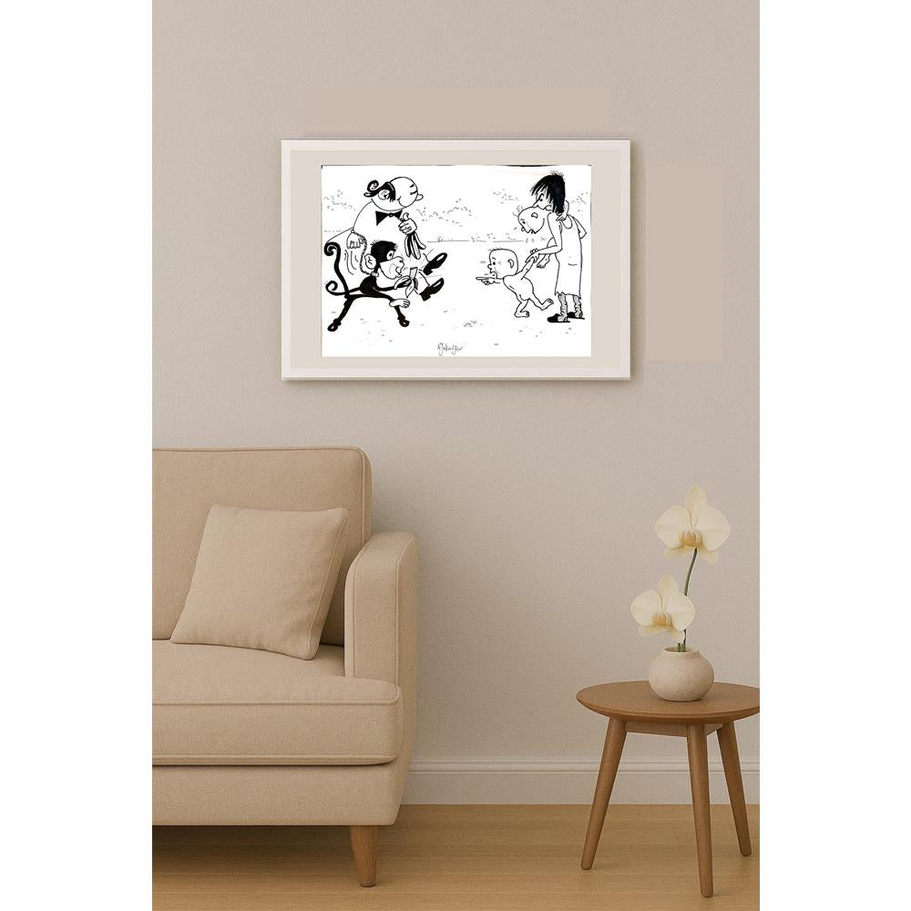 Miroslav Jakovljev 29x21cm Orijinal Karikatür BOD04783