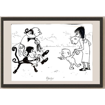 Miroslav Jakovljev 29x21cm Orijinal Karikatür BOD04783