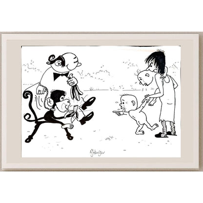 Miroslav Jakovljev 29x21cm Orijinal Karikatür BOD04783