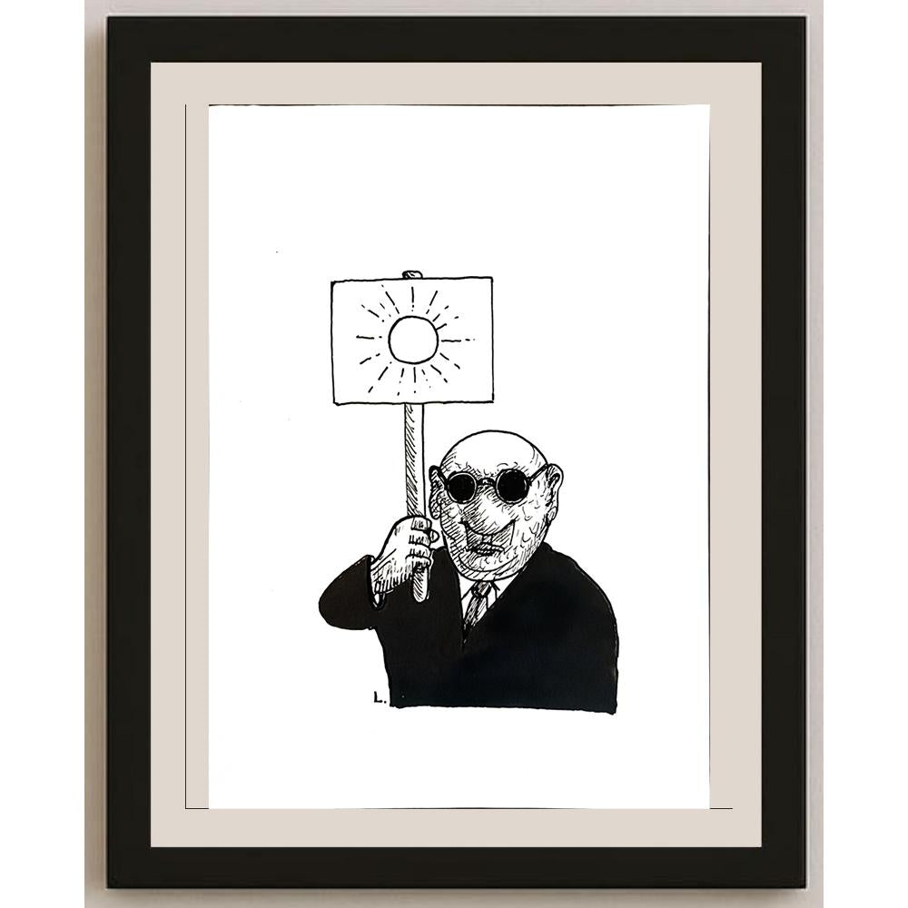 Dusan Ludwig 29x21cm Orijinal Karikatür BOD04784