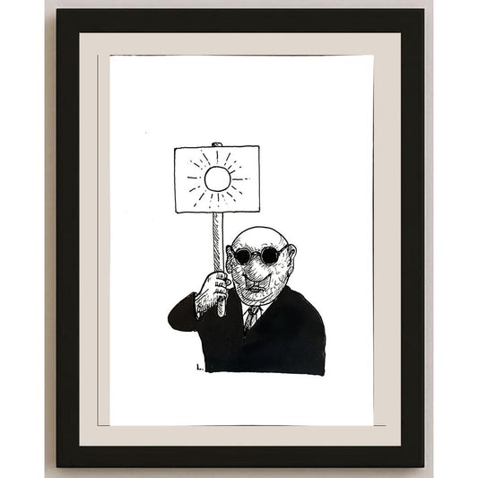 Dusan Ludwig 29x21cm Orijinal Karikatür BOD04784