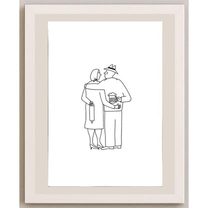 Jindrich Otta 29x21cm Orijinal Karikatür BOD04786