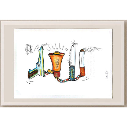 Yasser Hussein Khamis 29x21cm Orijinal Karikatür BOD04788