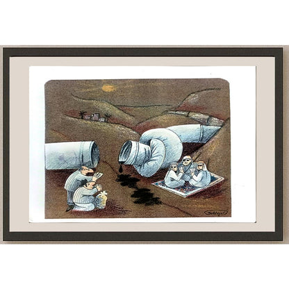 Wolfgang Schlegel 29x21cm Orijinal Karikatür BOD04790