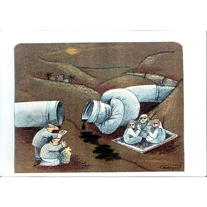 Wolfgang Schlegel 29x21cm Orijinal Karikatür BOD04790