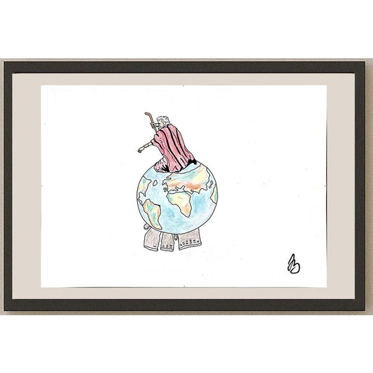Janko Bucar 29x21cm Orijinal Karikatür BOD04794