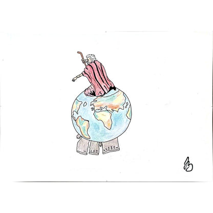 Janko Bucar 29x21cm Orijinal Karikatür BOD04794