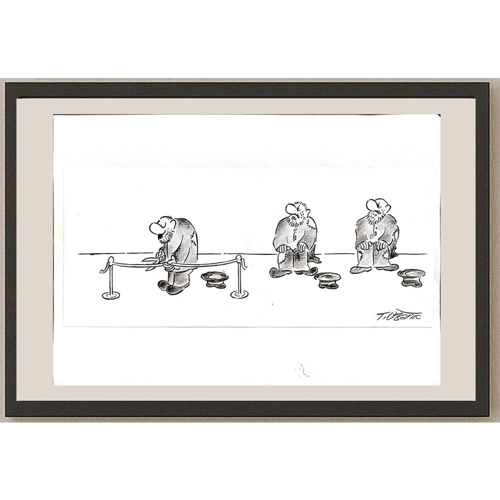 Tomislav Ozanic 29x21cm Orijinal Karikatür BOD04797