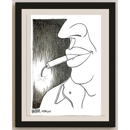 Ibrahim Sayed 29x21cm Orijinal Karikatür BOD04800