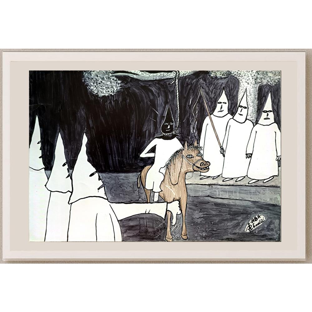 Predrag Abadic 29x19cm Orijinal Karikatür BOD04805