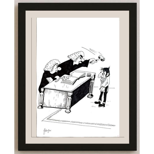 Miroslav Jakovljev 29x21cm Orijinal Karikatür BOD04812