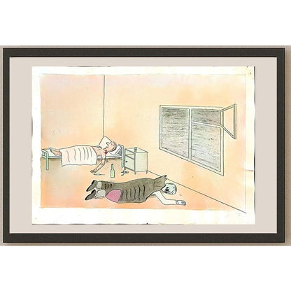Sergey Lenshin 29x21cm Orijinal Karikatür BOD04814
