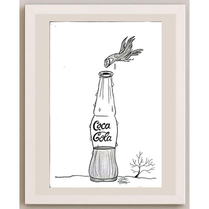 Syam Mohan 29x21cm Orijinal Karikatür BOD04817