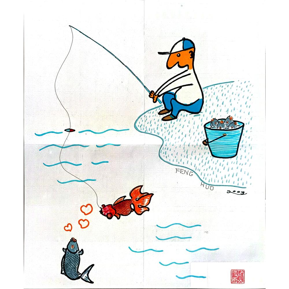 Feng Huo 35x30cm Orijinal Karikatür BOD04819