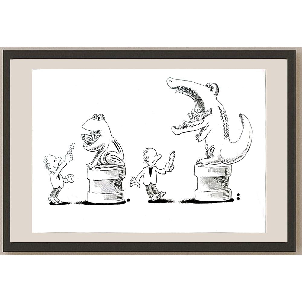 Ma Heng Chao 21x16cm Orijinal Karikatür BOD04820