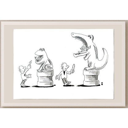 Ma Heng Chao 21x16cm Orijinal Karikatür BOD04820
