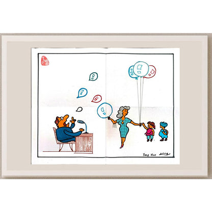 Feng Huo 35x30cm Orijinal Karikatür BOD04821