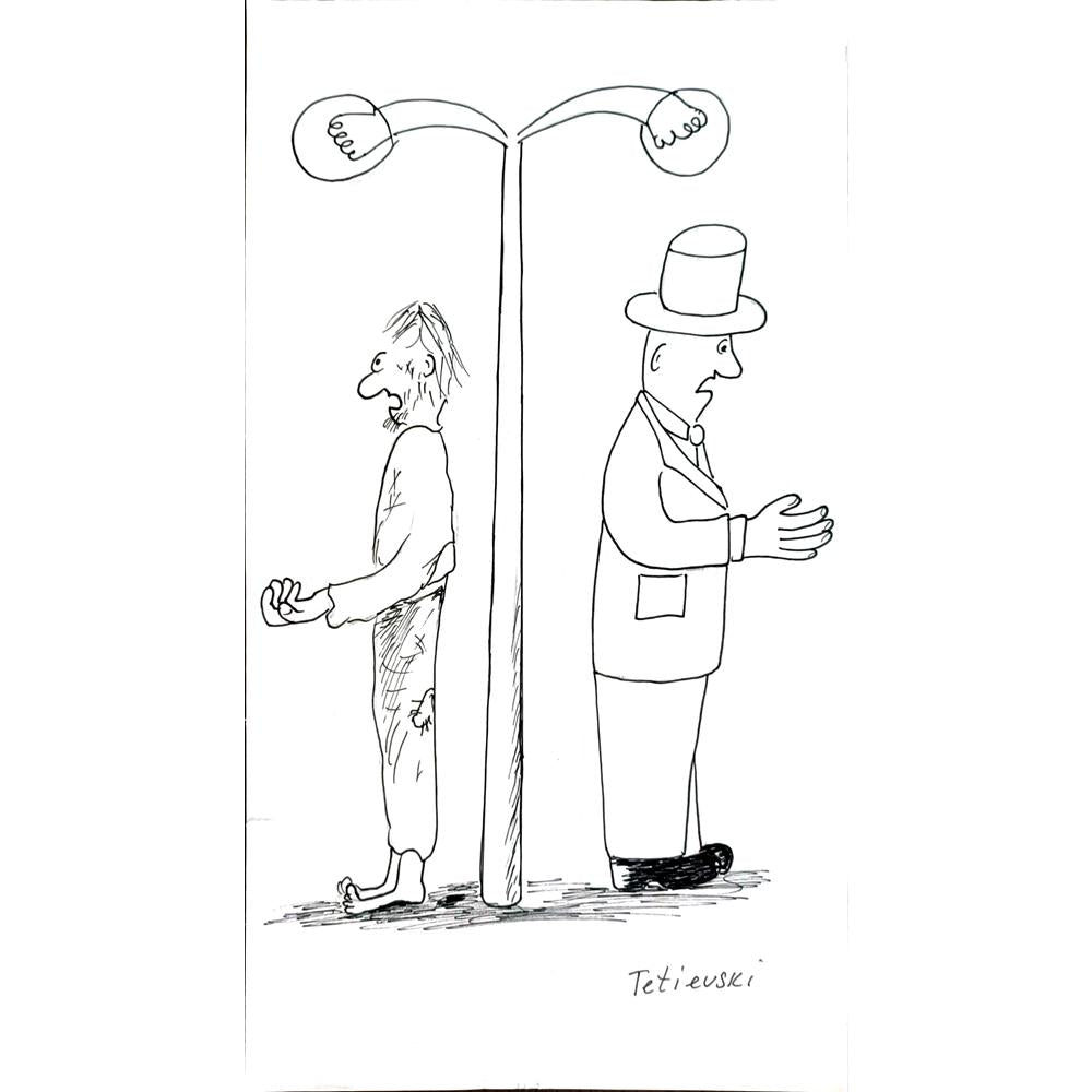 Michael Tetievski 30x17cm Orijinal Karikatür BOD04822