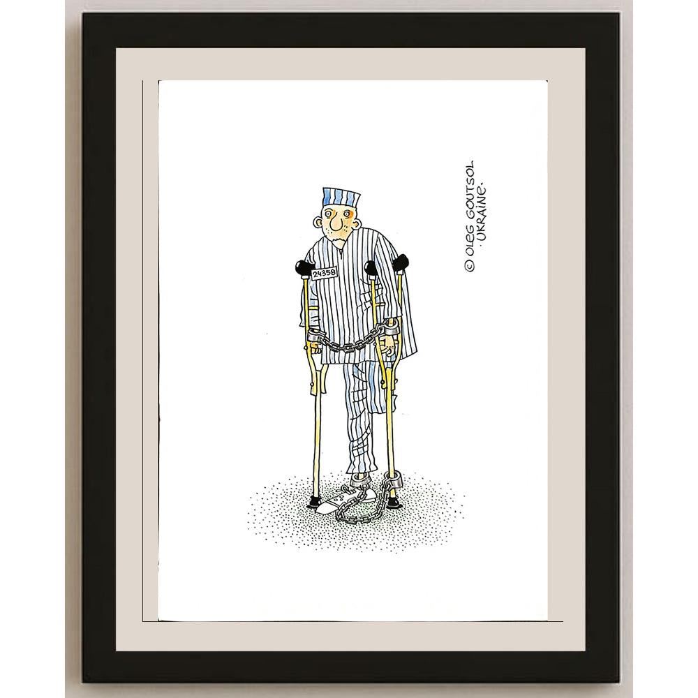 Oleg Goutsol 29x21cm Orijinal Karikatür BOD04823