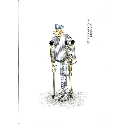Oleg Goutsol 29x21cm Orijinal Karikatür BOD04823