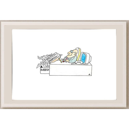 Alexei Talimonov 29x21cm Orijinal Karikatür BOD04828