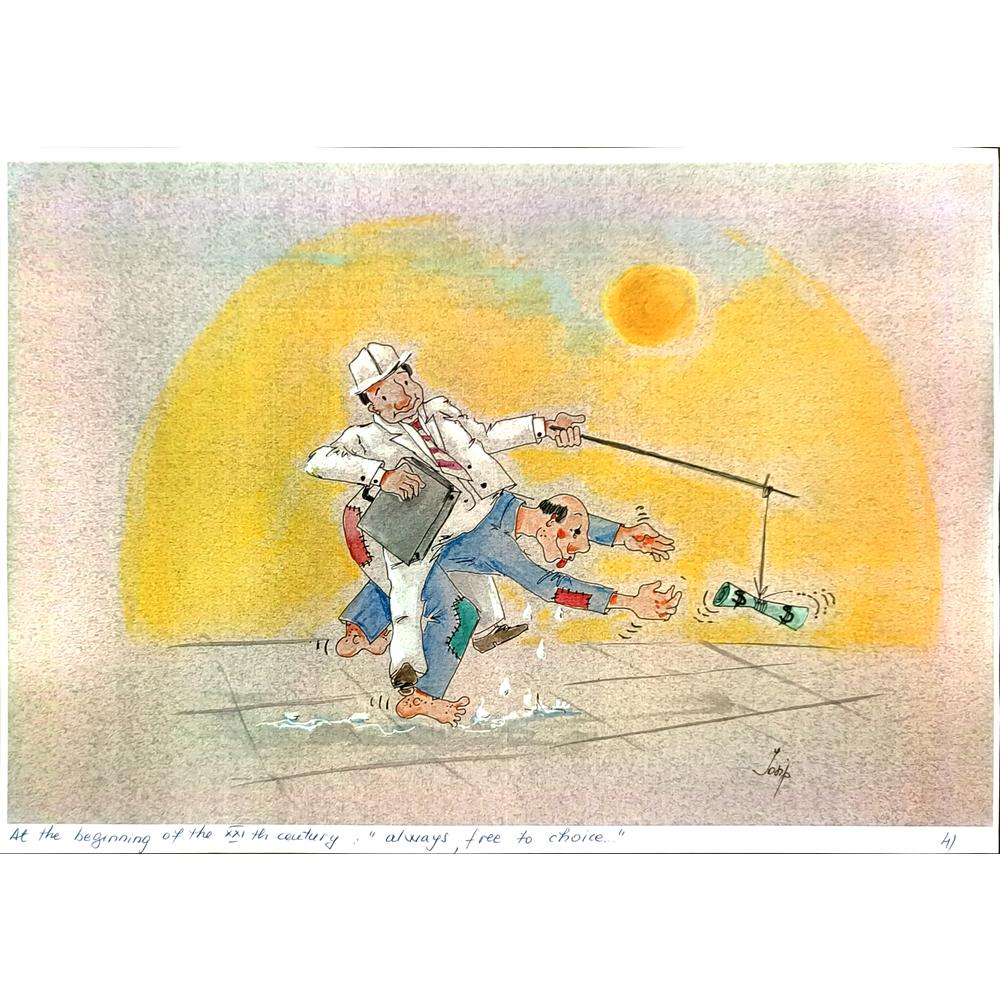 Irina Iosip 29x21cm Orijinal Karikatür BOD04830