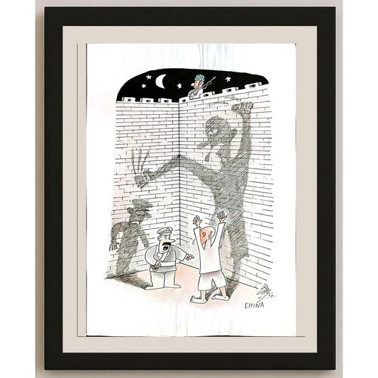 Song Hong Sang 29x21cm Orijinal Karikatür BOD04831