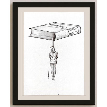 Mohammad Amin Aghaey 23x21cm Orijinal Karikatür BOD04833