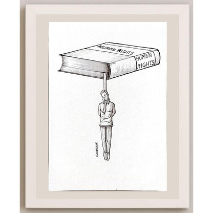 Mohammad Amin Aghaey 23x21cm Orijinal Karikatür BOD04833