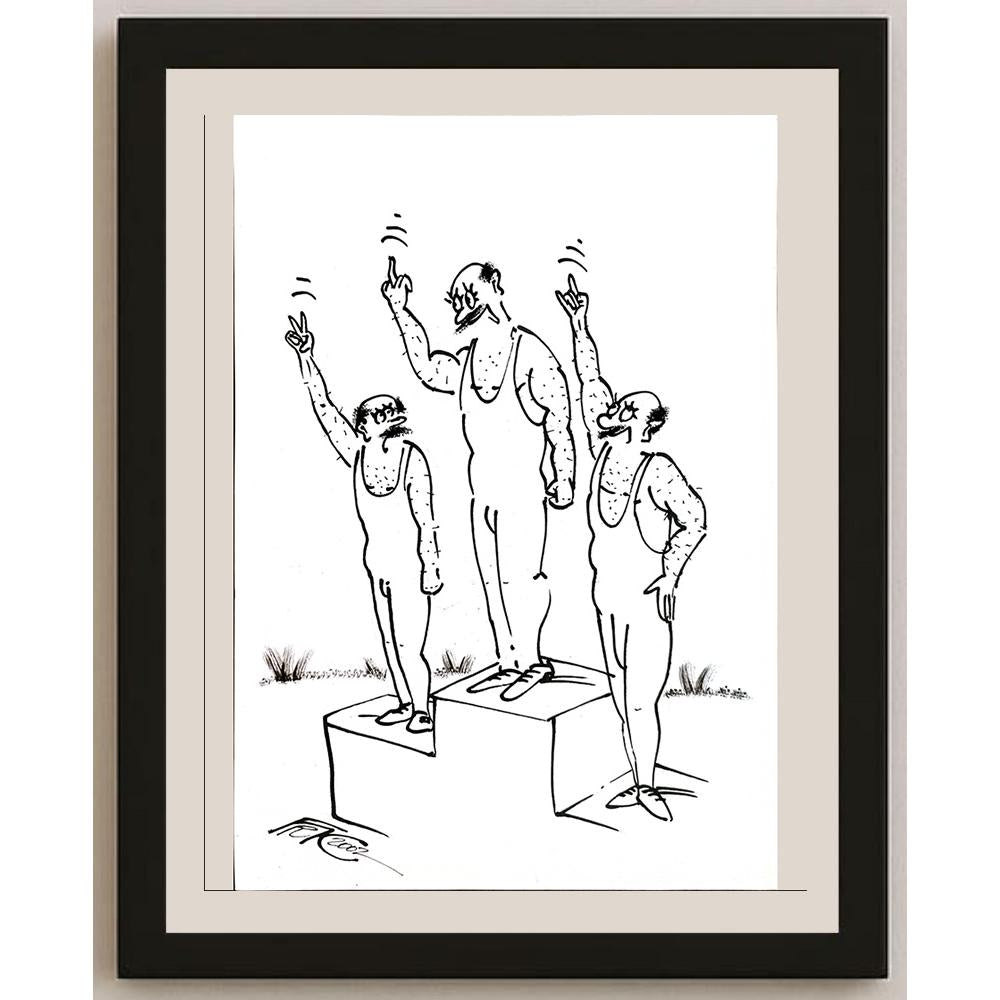 Frantisek Kratochvil 29x21cm Orijinal Karikatür BOD04834