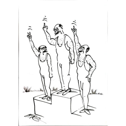 Frantisek Kratochvil 29x21cm Orijinal Karikatür BOD04834