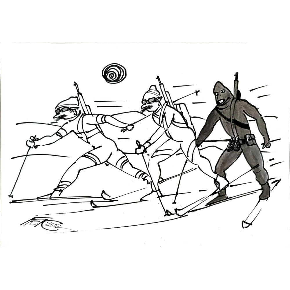 Frantisek Kratochvil 29x21cm Orijinal Karikatür BOD04837
