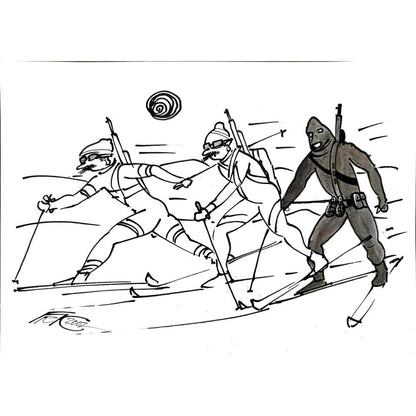 Frantisek Kratochvil 29x21cm Orijinal Karikatür BOD04837