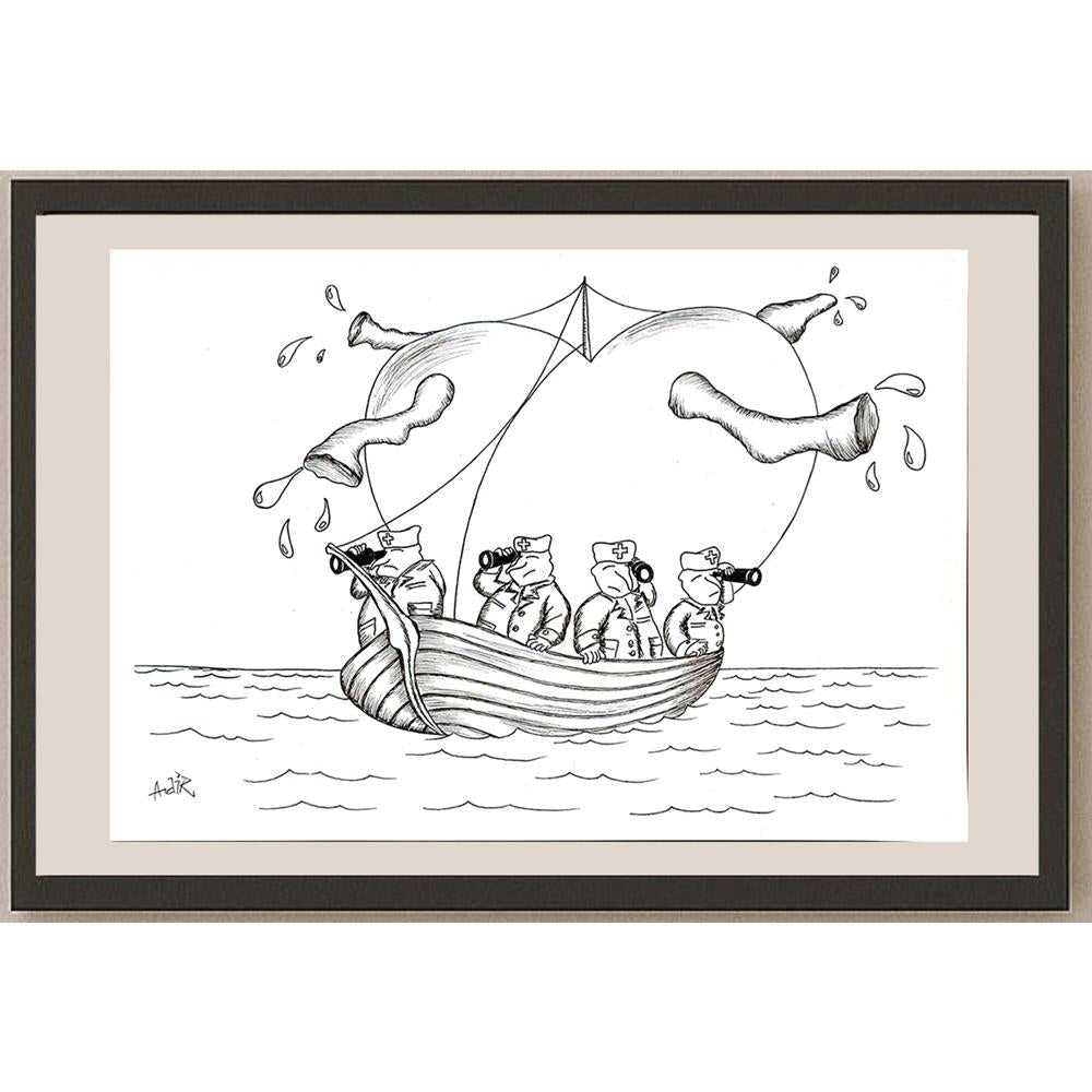 Adrian Rus 29x21cm Orijinal Karikatür BOD04838