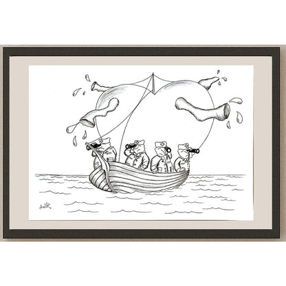 Adrian Rus 29x21cm Orijinal Karikatür BOD04838