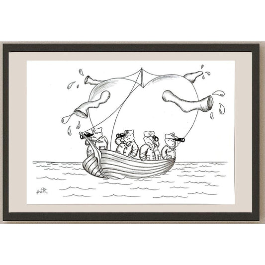 Adrian Rus 29x21cm Orijinal Karikatür BOD04838
