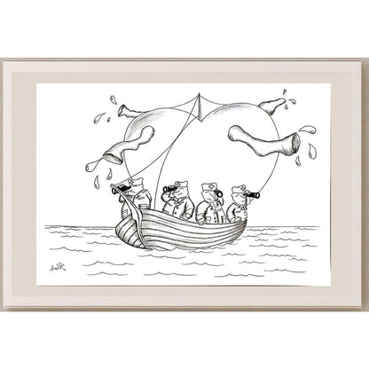 Adrian Rus 29x21cm Orijinal Karikatür BOD04838