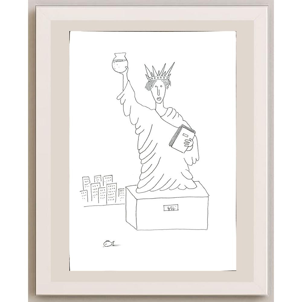 Masoud Ziaei Zardkhashosei 29x21cm Orijinal Karikatür BOD04840