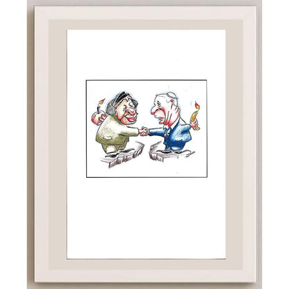 Willem Henkes 29x21cm Orijinal Karikatür BOD04842