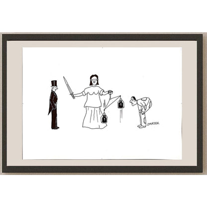 Stanko Zmazek 29x21cm Orijinal Karikatür BOD04849