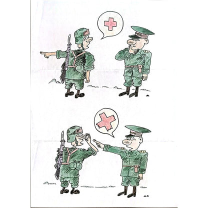 Zhang Yong Quan 29x21cm Orijinal Karikatür BOD04850