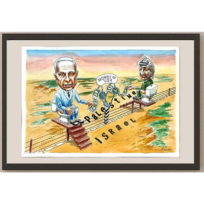 Romanov Vladimir 29x21cm Orijinal Karikatür BOD04851