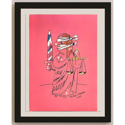 Jan Tomaschoff 29x21cm Orijinal Karikatür BOD04859