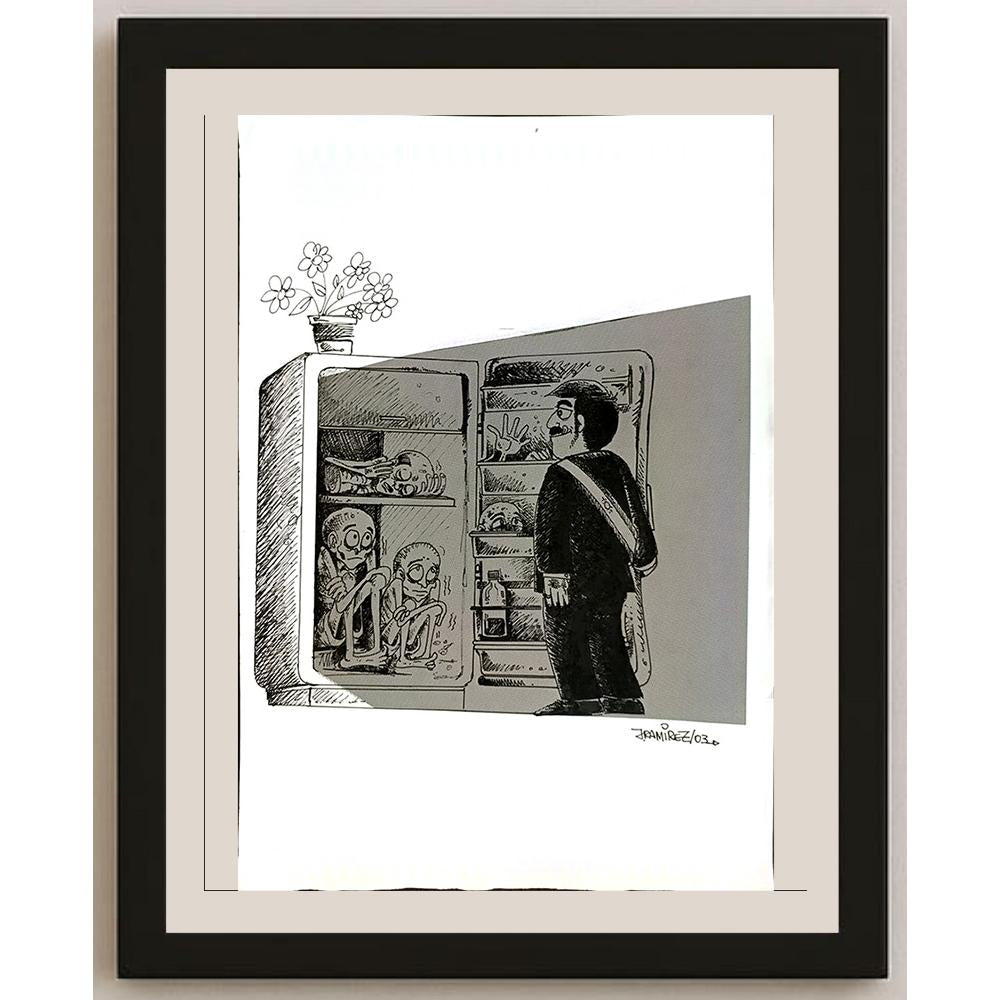 Ramirez Jose Augusto 29x21cm Orijinal Karikatür BOD04860