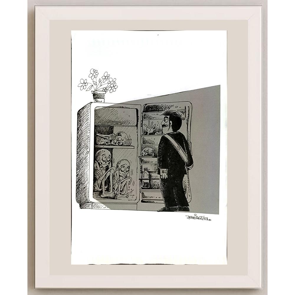 Ramirez Jose Augusto 29x21cm Orijinal Karikatür BOD04860